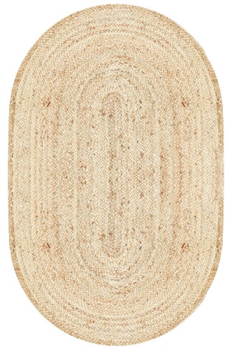 Ovale jute tapis décoration - ovale,