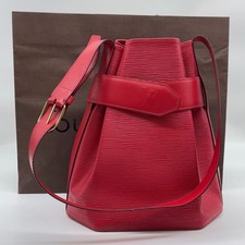 Auth Louis Vuitton Epi Sac de Paul PM Red M80207 Shoulder Bag W/P NS100277