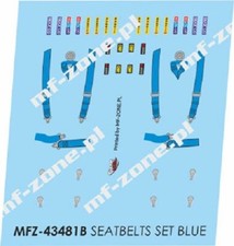 DECALS 1/43 SEABELTS / HARNAIS SECURITE BLEU  – D43481B