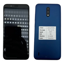 Nokia C2 Tava 32GB Blue 4G LTE Android Phone Cricket Locked TA-1218 No Power