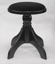 Tabouret de Piano Noir Mat 