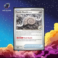 Antique 153/165 Mew 151 Scarlet & Purple French Nautile Fossil Pokemon Card