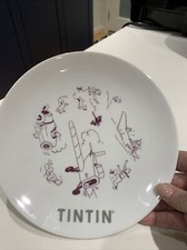 Tintin Collector Plate Herge Moulinarts Limited Edition RARE