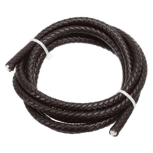 Cordon cuir véritable tressé
