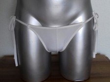 Slip homme blanc transparent