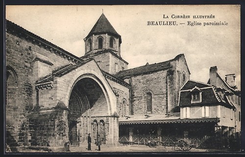 Cpa beaulieu église - cpa, beaulieu,
