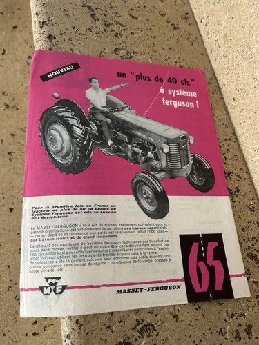 Publicité papier tracteur - papier,