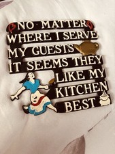 Vintage Metal Wall Plaque