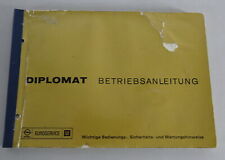 Operating Instructions/Manual Opel Diplomat B 28E/54S from 02/1976