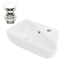 Lavabo en céramique blanc