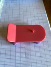 LUGE OU PLANCHE A ROULETTES SKATEBOARD ROSE PETSHOP LPS HASBRO 2007