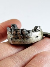 KEYRING - DENTURE, 3D dentition - Laboratoires HGV Marseille - 1960s Vintage