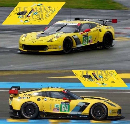 Décals corvette c7r - c7r, le