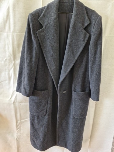 Manteau laine vintage 70s - manteau, gray