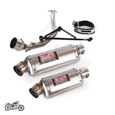 For Yamaha GY6 125CC 150CC Motorcycle Exhaust System Front Link Pipe Muffler Tip