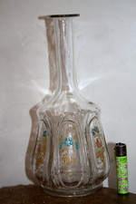 grande CARAFE VERRE ÉMAILLÉ