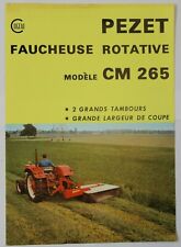 leaflet brochure Cogeai Pezet mower agricultural equipment tractor