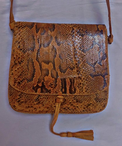 Vintage sac python cuir - python,