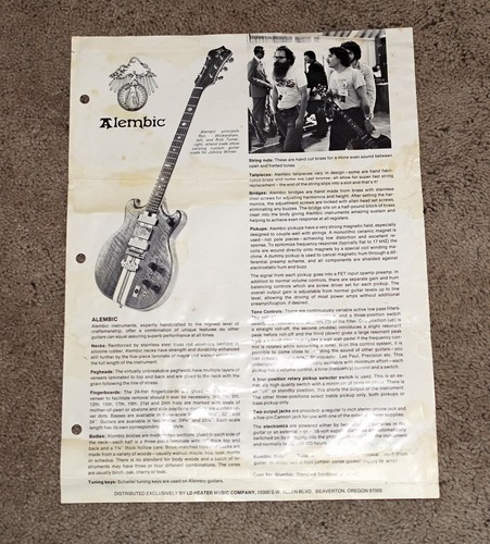 Alembic guitars and basses - guitars,