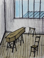 Bernard BUFFET:  Le cercueil