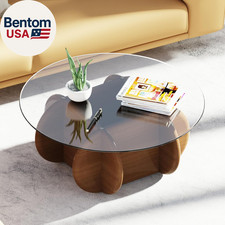 Transparent round Glass Coffee