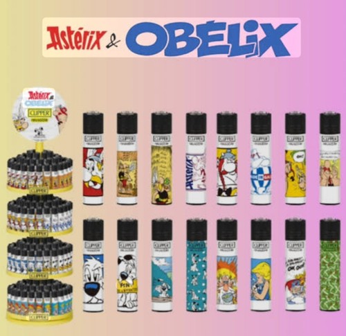 Briquet clipper asterix lot - asterix,