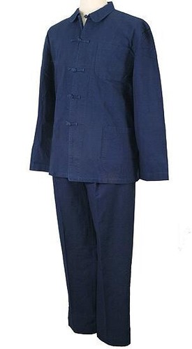 Costume bleu chine dengri - de, chine,