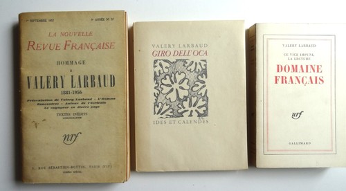Valery larbaud lot - :, 3