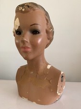 TRES RARE ANCIEN BUSTE PLATRE