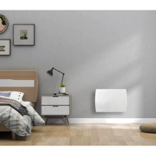 Radiateur électrique fixe à inertie sèche céramique OCEANIC Façade verre 1500W