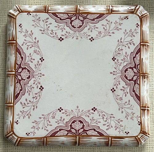 Dessous plat 1900 faience - plat,