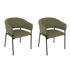 Lot de 2 Fauteuils en Tissu