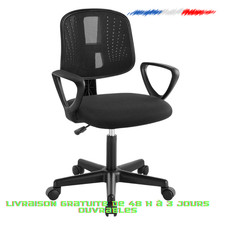 Chaise de Bureau Enfant Ergonomique Hauteur Réglable  Pivotante 360  Fauteuil