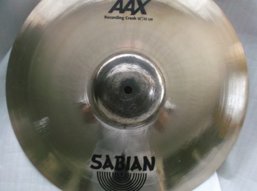 Sabian aax recording crash - recording,