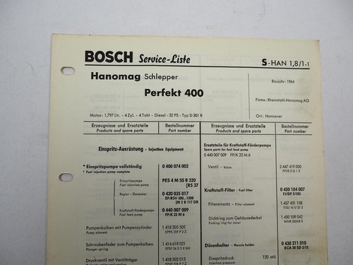 Original bosch service list - original,