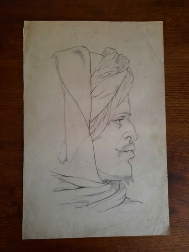 Dessin ancien portrait - dessin,