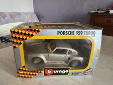 Stunning Porsche 959 Turbo 1986 Burago 1:24 Made in Italy 1997 Collectible