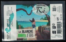 France Etiquette Bière Beer Label Bières de Ré La Blanche