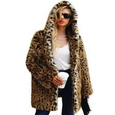 Manteau à capuche en fausse