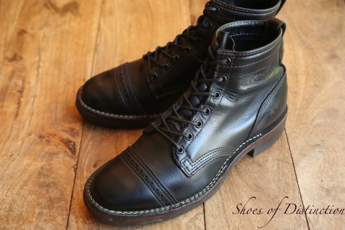 Bottes derby cuir noir - bottes,
