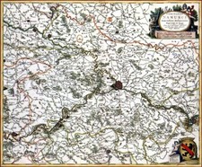Reproduction carte ancienne - Comté de Namur (Namen) 1681