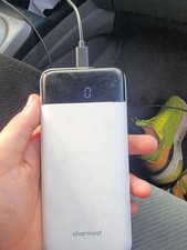 Charmast Power Bank 10400mAh +3-Port + Ultra Slim + LED Screen/Blue/sealed#0725F