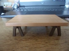 Table Marron sur Tréteaux