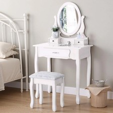 Coiffeuse Blanche avec Miroir