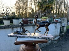 Sculpture Art Déco biche et