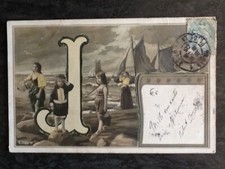 CP ILLUSTRIOUS ALPHABET: J - CHILDREN WOMEN AT SEA FISHING BOATS - 57742
