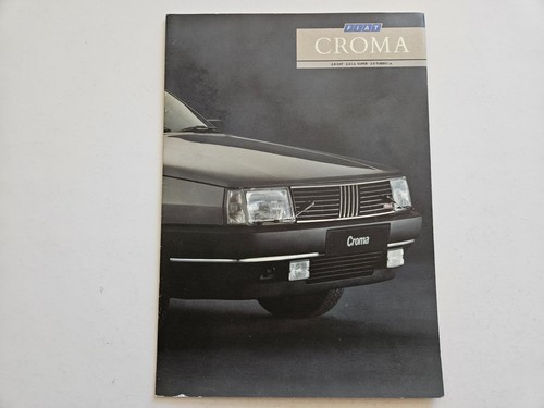 Fiat croma sales brochure 1987 - croma,
