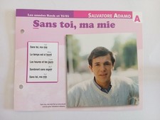 CARTE FICHE - SALVATORE ADAMO