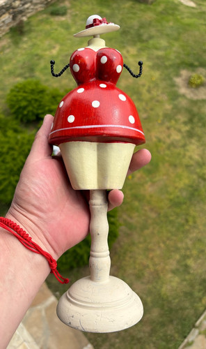 Vintage wooden lady - vintage,