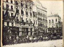 grande photo ancienne  guerre libération de Lille 1944